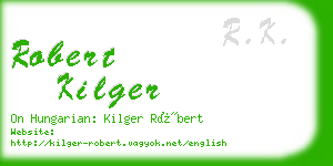 robert kilger business card